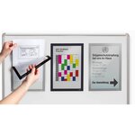 Pack 5 Cadres D'affichage DURAFRAME Magnetique A4 Argent métal DURABLE