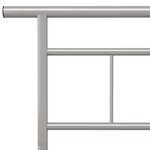 vidaXL Cadre de lit Gris Métal 180x200 cm