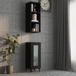 vidaXL Armoire murale Noir 34 5x32 5x90 cm Bois d'ingénierie