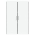 vidaXL Buffet blanc 60x31x84 cm bois d'ingénierie