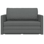vidaXL Canapé Lit Sol 2-en-1 Gris Anthracite 124x71x78 cm Tissu