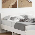 vidaXL Tête de lit blanc 140 cm bois massif de pin