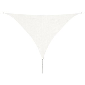 vidaXL Voile d'ombrage PEHD Triangulaire 5 x 5 x 5 m Blanc