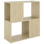 vidaXL Bibliothèque Chêne sonoma 60x24x63 cm Aggloméré