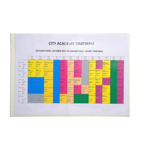 Sachet De 10 Pochettes Perforées Polypropylène Lisse Haute Qualité 9/100e - A3 Horizontal - Cristal - X 5 - Exacompta