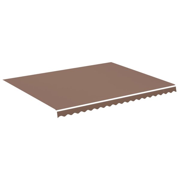 vidaXL Tissu de remplacement pour auvent Marron 4 5x3 5 m