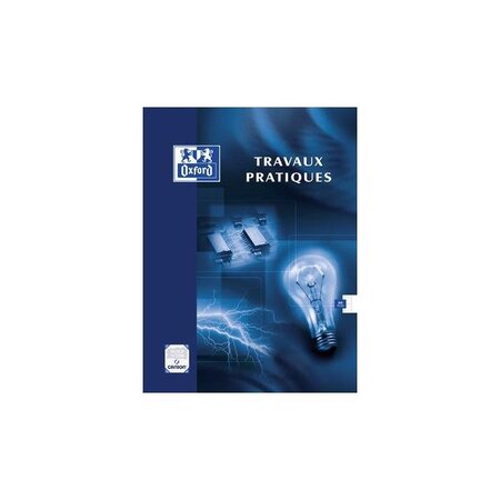 Cahier travaux pratiques ESSENTIAL piqûre 48 pages Seyès+48 pages unies 17x22 OXFORD