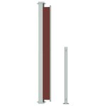 vidaXL Auvent latéral rétractable de patio 180x300 cm Marron