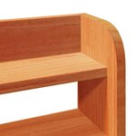 vidaXL Cadre de lit sans matelas cire marron 90x200 cm bois pin massif