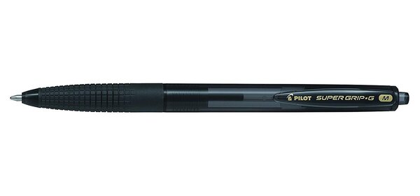 Stylo Bille Rétractable SUPER GRIP G Pte Moyenne Noir PILOT