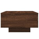 vidaXL Table basse chêne marron 55x55x31 cm bois d'ingénierie