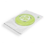 Sachet plastique 75  recyclé transparent à fermeture adhésive 18x25 cm (lot de 1000)