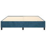 vidaXL Cadre de lit Bleu foncé 180x200 cm Velours