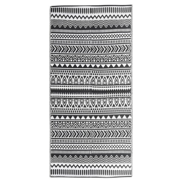 vidaXL Tapis d'extérieur Noir 80x150 cm PP