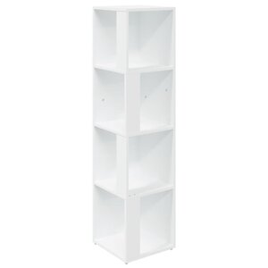 vidaXL Armoire d'angle Blanc 33x33x132 cm Bois d’ingénierie