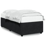 vidaXL Cadre de lit Noir 90x200 cm Velours