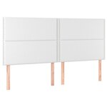 vidaXL Sommier à lattes de lit avec matelas Blanc 200x200cm Similicuir