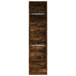 vidaXL Garde-robe chêne fumé 50x50x200 cm bois d'ingénierie