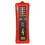 Kerbl Testeur de clôture sans fil 8 000 V Rouge et noir 44669