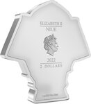 Pièce de monnaie en Argent 2 Dollars g 31.1 (1 oz) Millésime 2022 Warriors of History Chibi SAMURAI