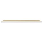 vidaXL Étagères flottantes 4 Pièces Chêne et blanc 90x23 5x3 8 cm MDF