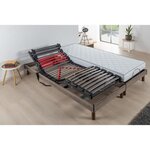 Ensemble matelas + sommier relaxation électrique 2 x 80 x 200 cm - Matelas mousse