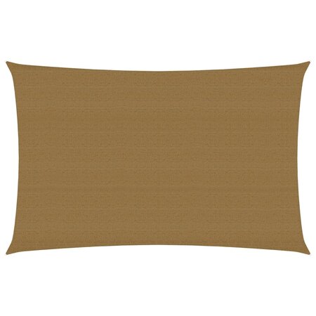 vidaXL Voile d'ombrage 160 g/m² Taupe 2 5x4 5 m PEHD