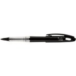 Feutre plume tradio trj94a black & white corps vernis noir encre noire x 12 pentel