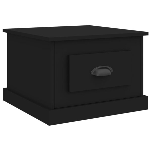 vidaXL Table basse Noir 50x50x35 cm Bois d'ingénierie
