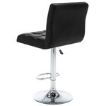 vidaXL Tabourets de bar lot de 2 noir similicuir