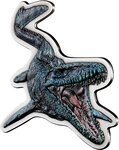 Pièce de monnaie en Argent 5 Dollars g 62.2 (2 oz) Millésime 2022 Jurassic World Shape MOSASAURUS