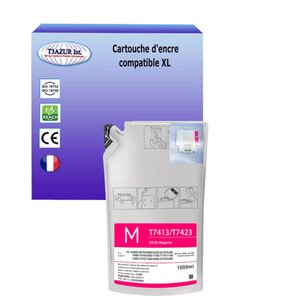 Cartouche compatible avec Epson SureColor SC-F6200 (hdK) F7200 (hdK) F9200 (hdK) remplace Epson T7413- Magenta - 1 000ml
