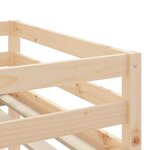 vidaXL Lit mezzanine enfants et tunnel blanc/noir 90x190 cm pin massif