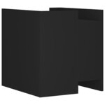 vidaXL Table de chevet noir 45x50x50 cm bois d’ingénierie