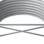 vidaXL Lit surélevé de jardin Acier enduit de poudre Anthracite