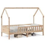 vidaXL Cadre de lit d'enfants forme de maison 80x200cm bois pin massif