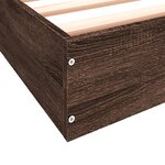 vidaXL Cadre de lit sans matelas chêne marron 120x190 cm