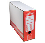 Boite archive dos 100mm carton ondulé couleurs - 25x34cm - x 50 - exacompta