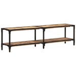 vidaXL Meuble TV 150x30x41 cm bois massif de manguier