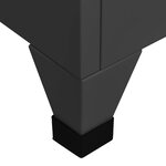 vidaXL Armoire à casiers Anthracite 90x45x180 cm Acier