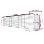 vidaXL Abri de jardin marron clair 191x980x198 cm acier galvanisé