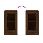 vidaXL Buffet chêne marron 37 5x35 5x67 5 cm bois d'ingénierie