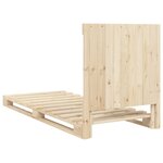 vidaXL Cadre de lit avec tête de lit 90x200 cm bois de pin massif