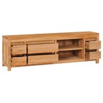 vidaXL Meuble TV 120 x 30 x 40 cm bois de teck massif