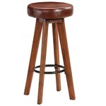 vidaXL Ensemble de bar 5 Pièces Bois solide de Sesham 115x56x107 cm