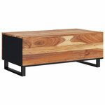 vidaXL Table basse 100x54x40 cm bois d'acacia solide et d'ingénierie