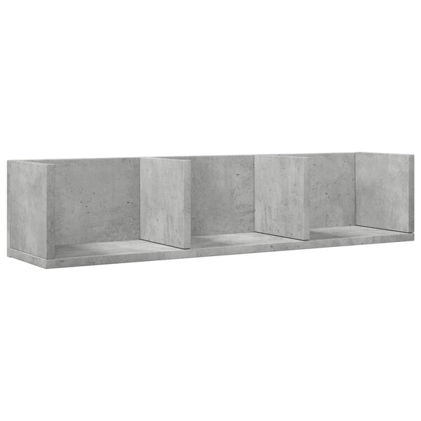 vidaXL Armoire murale gris béton 75x18x16 5 cm bois d'ingénierie