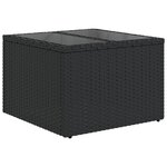 vidaXL Ensemble de Canapé de Jardin 9 Pièces avec Coussins Rattan Poly Brun