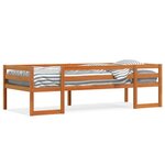 vidaXL Cadre de lit pour enfants brun cire 80x200cm bois de pin massif