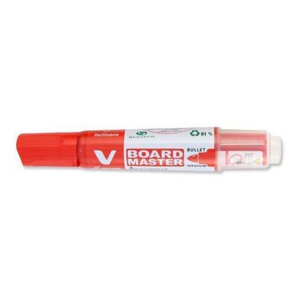 Marqueur pour tableau blanc V BOARD MASTER Pte Ogive Moyenne Rouge PILOT